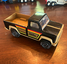 Tonka Black Tan Pickup Truck Toy Vehicle Metal Plastic Made in USA Red Yellow