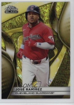 2025 Topps Chrome Black Gold Mini-Diamond Refractor 24/50 Jose Ramirez #133 0vf5