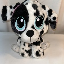 Little Tikes Rescue Tales Black White Dalmatian Dog Plush Stuffed Animal Red Tag