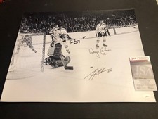 JSA Don Awrey Wayne Cashman Gerry Cheevers Autographed 16x20 Bruins Signed 555