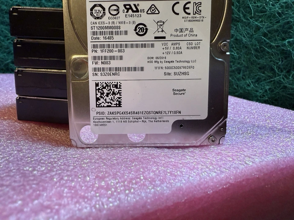 SEAGATE 1FF200-003 Enterprise Performance 1.2TB 10000RPM SAS 10k V8 HDD - Image 3 of 4