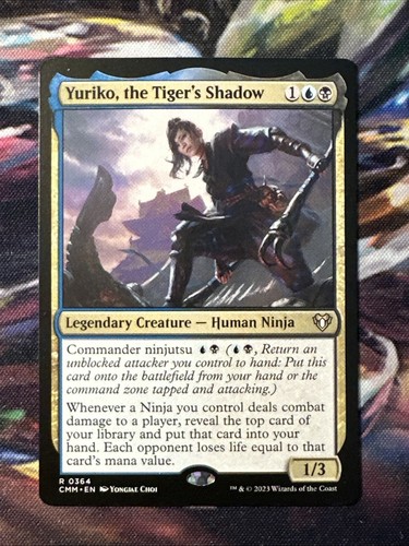Yuriko, the Tiger's Shadow - CMM #364 Rare, NM, MTG
