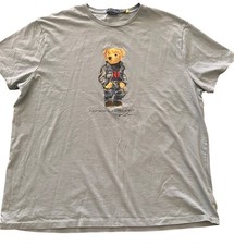 Polo Ralph Lauren Men  s SS Polo Bear Classic Fit Cotton T-shirt Blue XXL Preppy