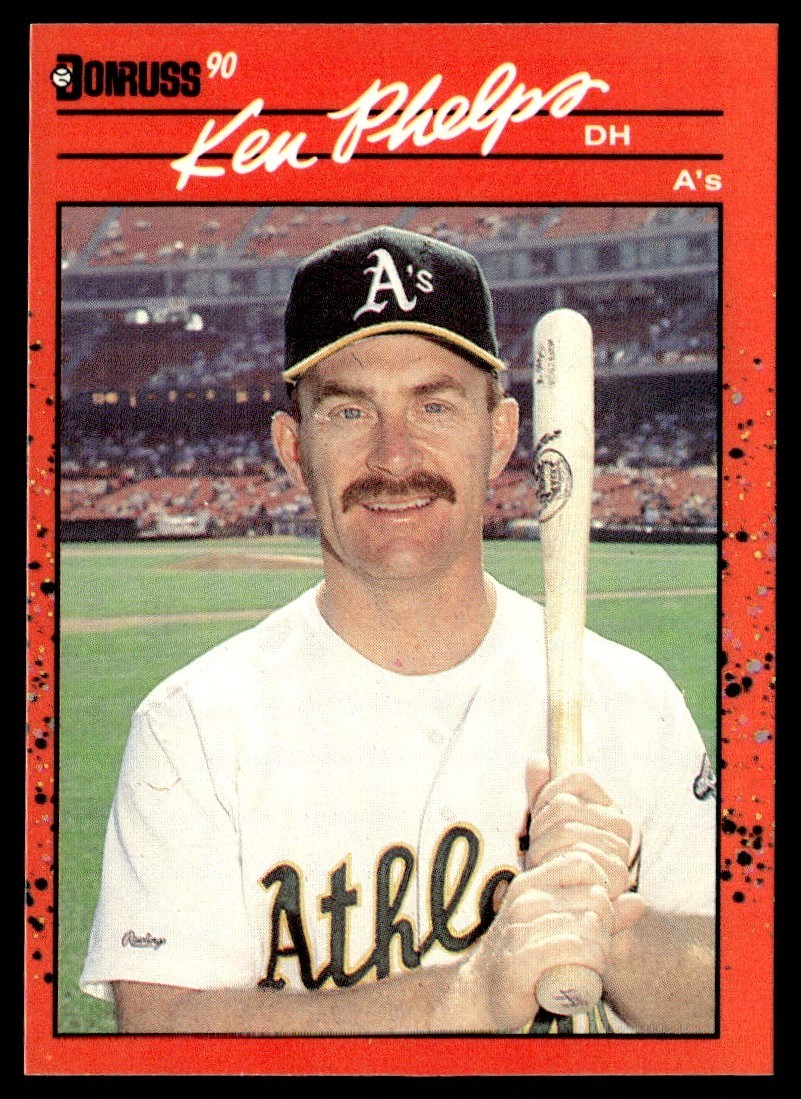 1990 Donruss Ken Phelps Oakland Athletics #675