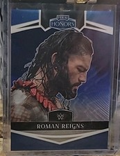 2023 Panini Chronicles Roman Reigns /99 BLUE PRIZM HONORS