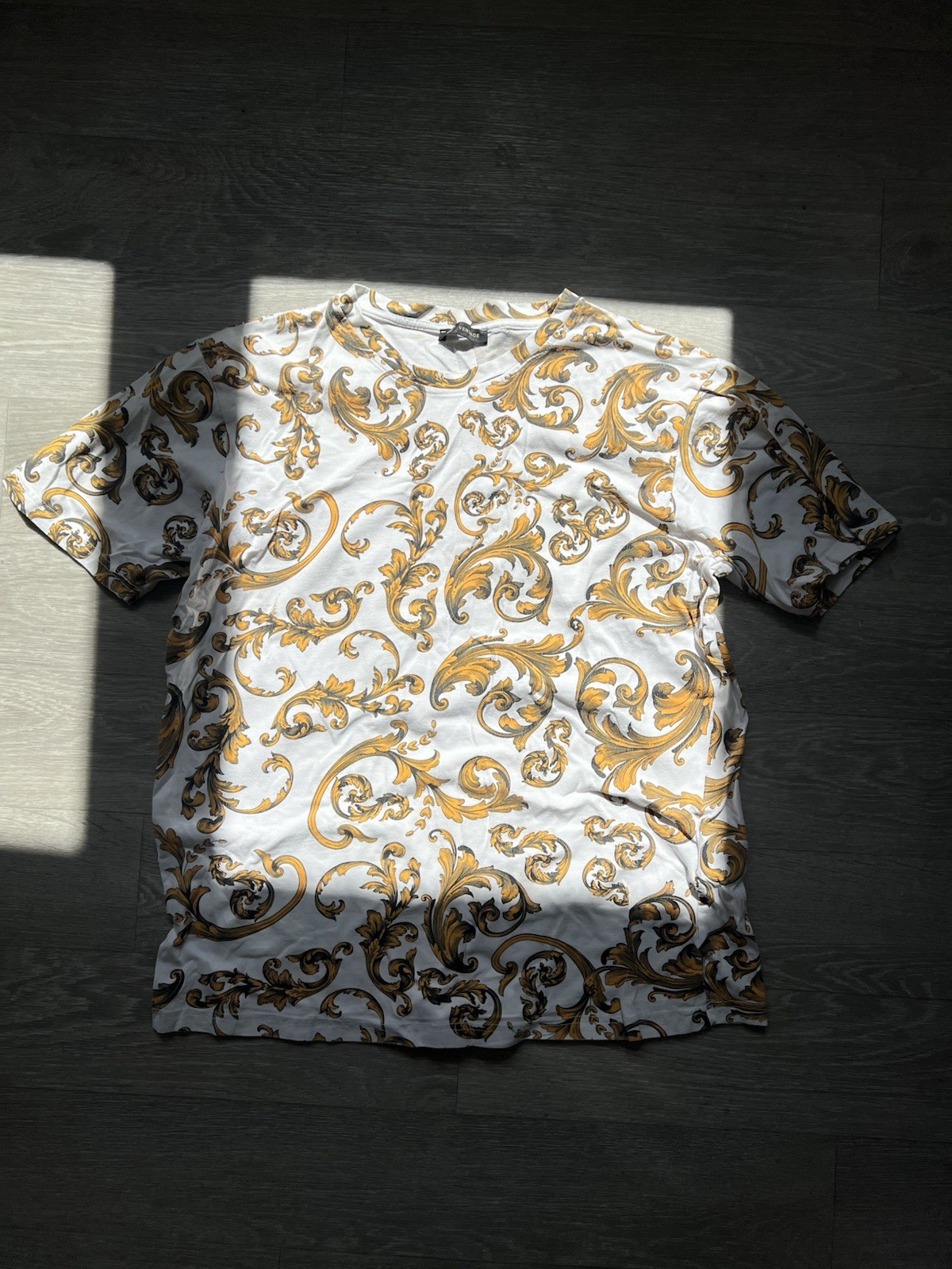 GIANNI VERSACE Italy Medusa Full Print Large Designer Size ХЛ Slim Fit Shirt
