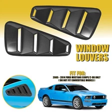 Louvers Rear Sun Shade Cover Side Window For Ford Mustang 2-DR 2015-2014 Quarter