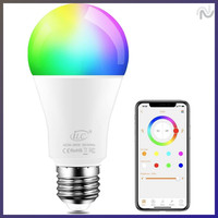 LED Rgbw Lampe E27 Farbwechsel Warmweiß Mit APP 16 Millionen Farben 20 Modi