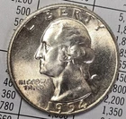 HIGH GRADE 1954 P Washington Silver Quarter Us Coin Uncirculated Bu Unc