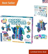 Kids First Robotics STEM Kit - Build 10 Non-Motorized Robots with Storybook