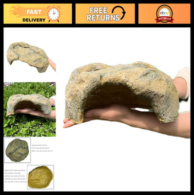 Extra Large Reptile Hideout - Resin Snake Cave for Ball Pythons, Lizards & Gecko