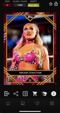 DIGITAL TOPPS WWE SLAM Tiffany Stratton TIER 7 RED LIGHTNING *Read