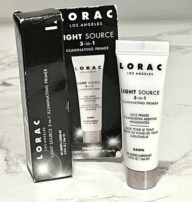 Lorac Light Source DAWN - 3 In 1 Illuminating Primer Travel Size NIB READ
