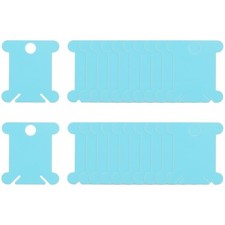150pcs Embroidery Floss Bobbins Plastic for Cross Stitch Thread Blue