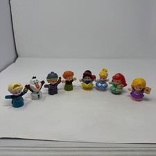 Fisher-Price Little People Disney Princesas y Frozen Figuras Elsa Ariel Lote de 8 piezas