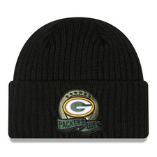 Authentic NWT New Era NFL Salute To Service Black Team Sport Beanie Knit No Pom