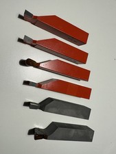 Set 6 Utensili brasati troncatore FERVI Inserto In Carburo K20 25x25x90