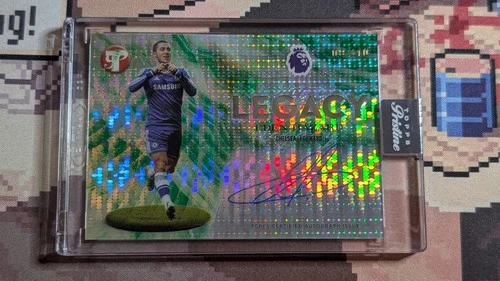 2026 Topps Premier League Pristine EPL Eden Hazard On Card Auto Green 9/10