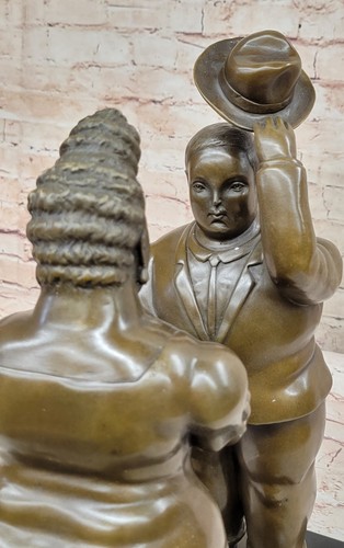 Contemporary Abstract Bronze Figures "Botero" Sculpture Figurine Statue Art Deco - Bild 8 von 10
