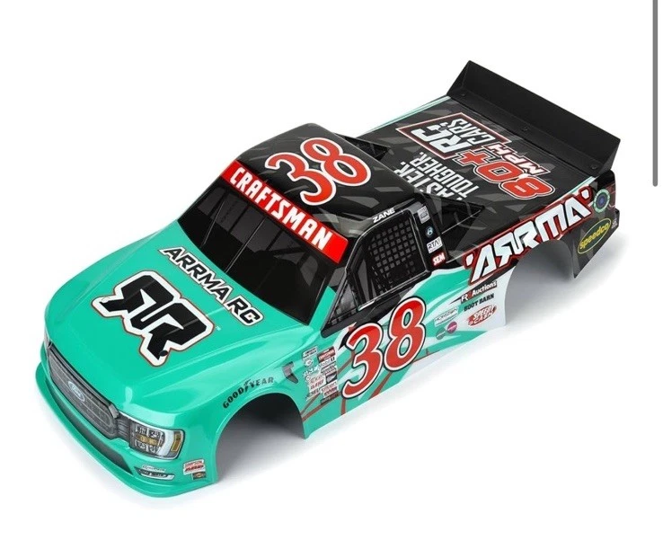 ARRMA ARA410018 1/7 2023 NASCAR Ford F-150 #38 Truck LE Body for Infraction 6S - Image 2 of 4
