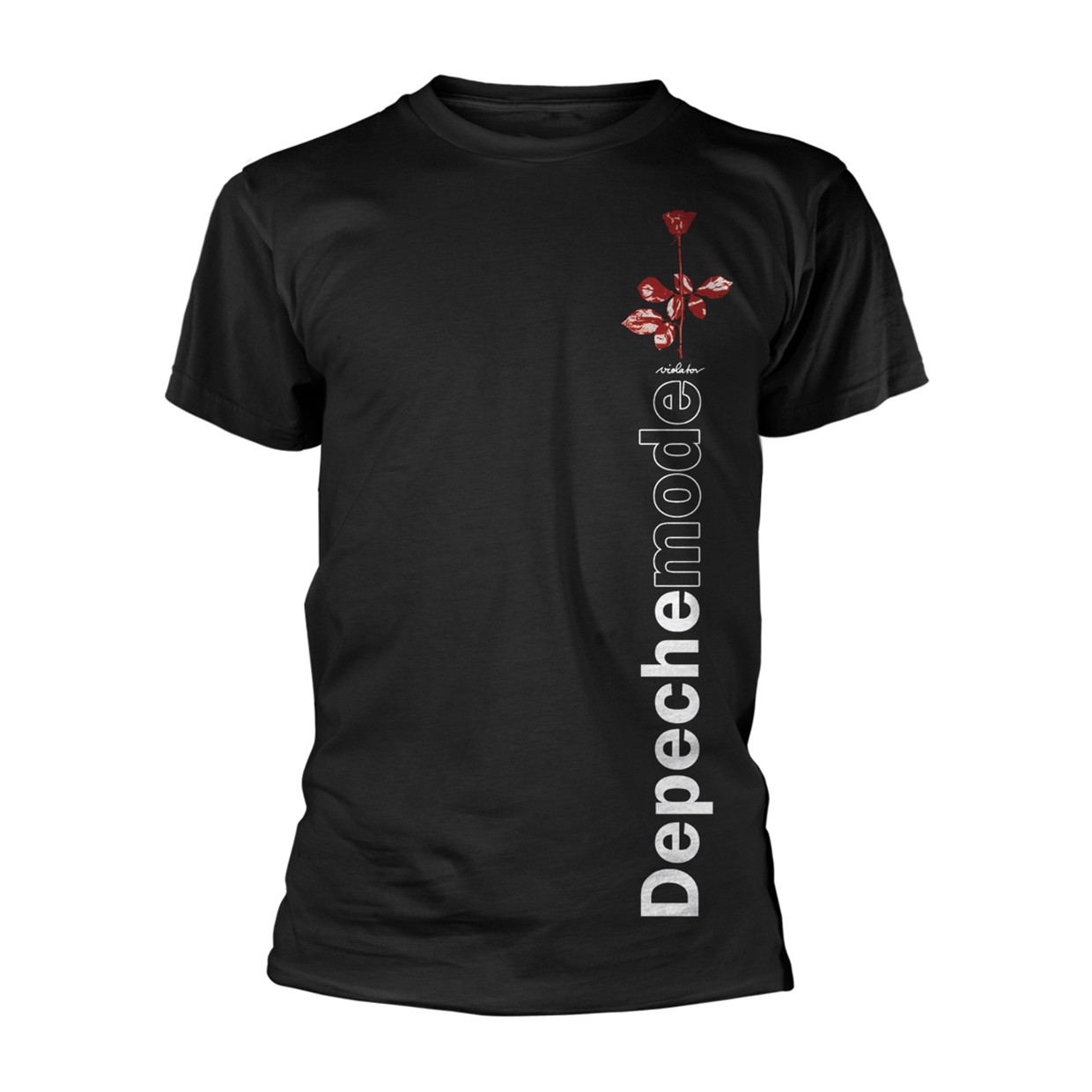 DEPECHE MODE - VIOLATOR SIDE ROSE BLACK T-Shirt Small
