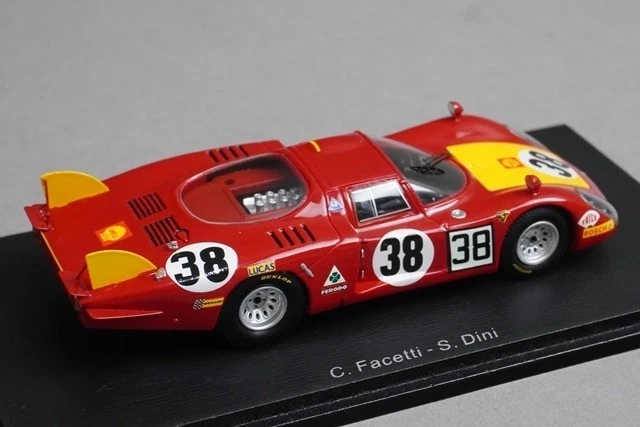 1:43 SPARK S4367 Alfa Romeo 33/2 Le Mans 5th 1968 #38 model car - Image 4 of 4