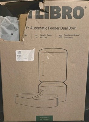PETLIBRO 5L Automatic WiFi Cat Feeder for 2 Cats, 5G & 2.4G Programmable*NewRead