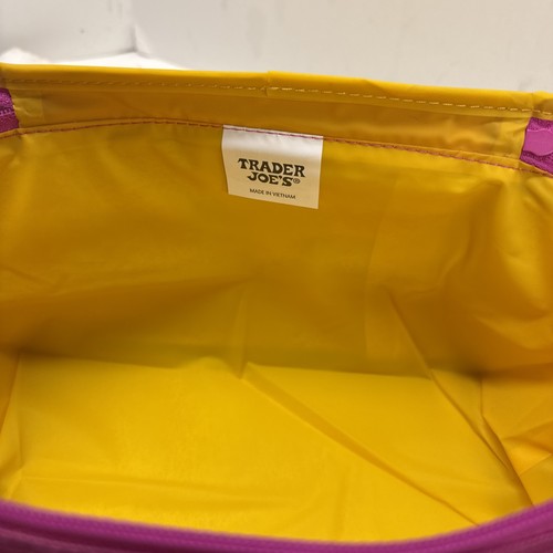 Trader Joe's Mini  Insulated TOTE Magenta LIMITED! New With Tags. - Picture 3 of 7