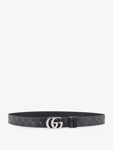 GUCCI $660 Black Cut GG Marmont Belt New & Authentic