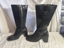 Rare Harley-Davidson Boots Size 7.5 Vintage Knee High Chunky Block Heel 90s Y2K