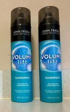 2 John Frieda Volume Lift Lightweight Hairspray 10oz Spray Can Fine Hair Styling