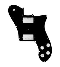 920D Custom 72 Deluxe Tele Loaded Pickguard With Nickel Smoothie Humbuckers, ...