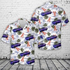 2019 Plum Crazy Dodge Challenger Hellcat Redeye Hawaiian Shirt