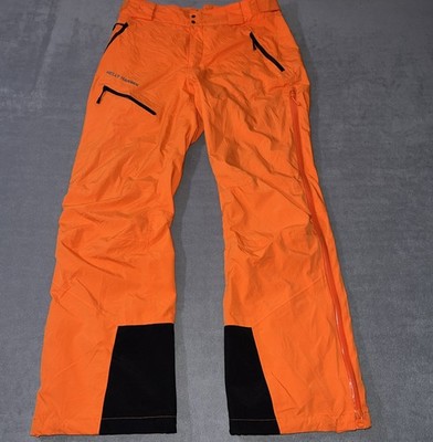 Helly Hansen Odin Recco Ski Pants Men's Medium Orange Adjustable Waist