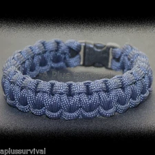 Midnight Blue Paracord Emergency Survival Rope Bracelet 550 LB - Made in the USA