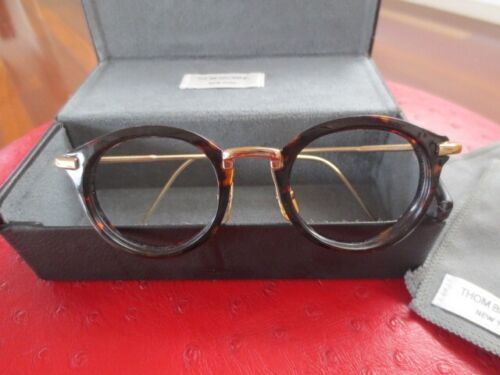 GENUINE THOM BROWNE TB-011A-T-45 TORTOISE SHELL RIMMED EYEGLASSES FRAME - Picture 3 of 9