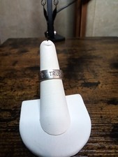 Sterling Silber Ehering True Love Waits 7 mm breit