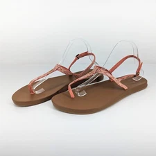 Reef Womens Strappy Thong Sandals Size 11 Buckle Back Strap Cushion Pink