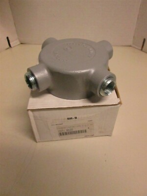 APPLETON ELECTRIC SEHX-50 Iron X Conduit Outlet Body 1/2'' Form 1 NEW
