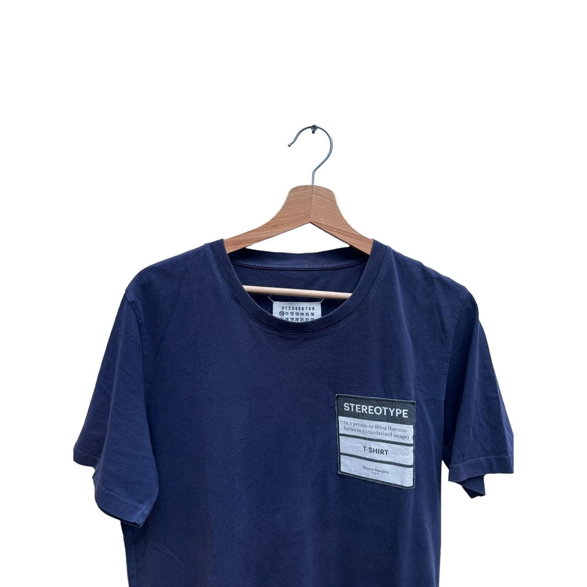 Maison Margiela STEREOTYPE Tシャツ　ネイビー Maison Margiela Navy Stereotype T-shirt Size 48 / M | eBay