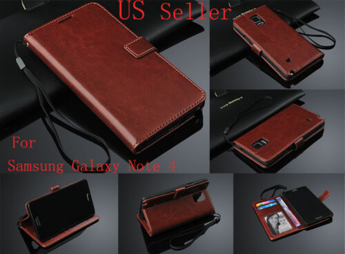 Luxury Flip Case PU Leather Cover Card Slot Wallet Case Various Mobile Phones - Picture 23 of 24