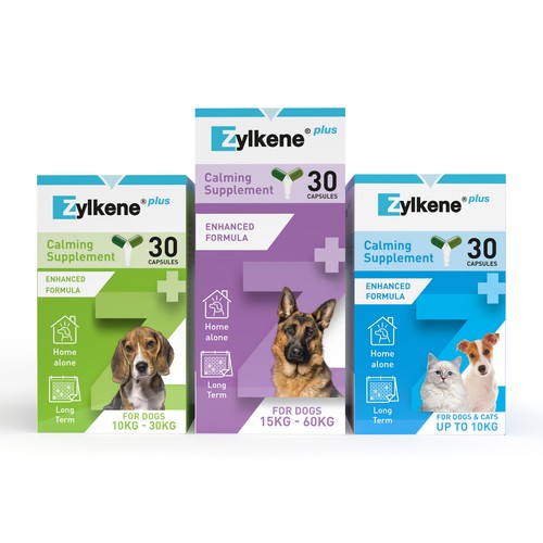 Zylkene Plus Calming Supplement For Cats and Dogs Anxiety Stress Relief