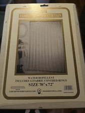 better home plastics fabric shower curtain water repellent size 70'' x 72''