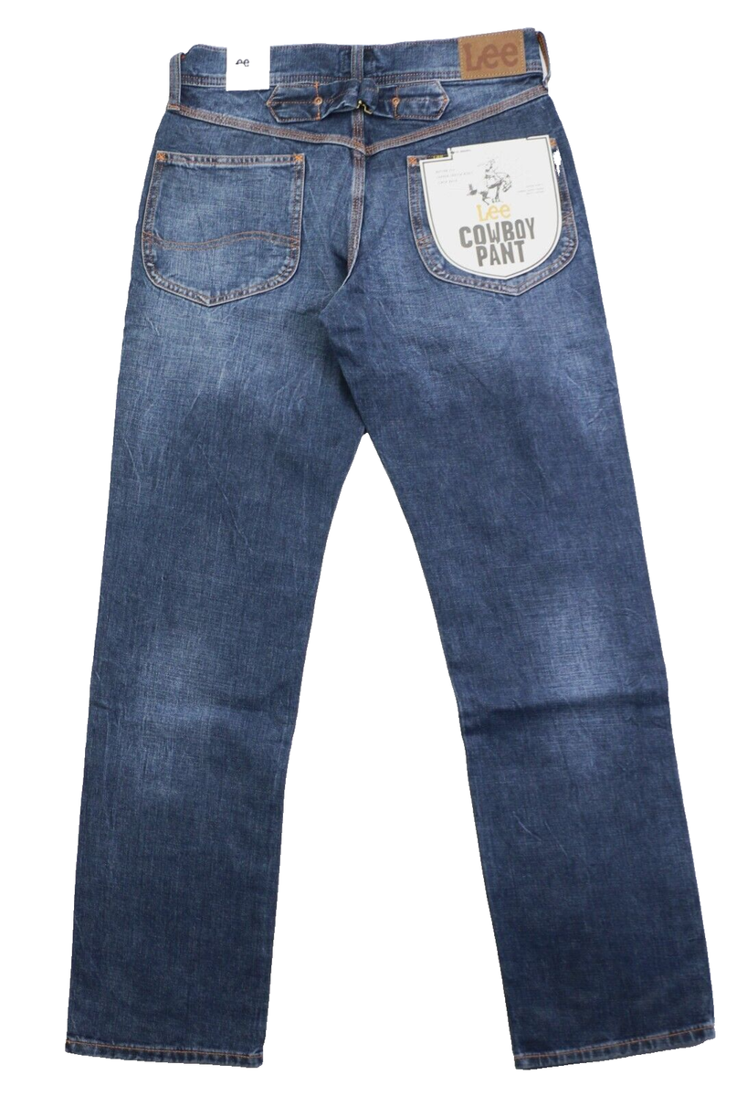 Lee Brooklyn Cowboy Pants Denim Jeans 100% Cotton Men's