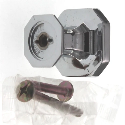 Top Knobs Chareau Emerald 1 1/8" Square Cabinet Knob Polished Chrome TK286PC - Picture 3 of 3