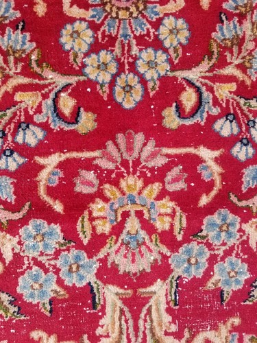 Largo corredor multicolor de lana oriental tradicional hecho a mano 330x97cms - Imagen 8 de 12