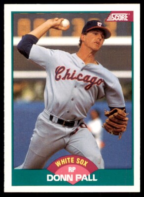 1989 Score Rookie & Traded Donn Pall Chicago White Sox #102T