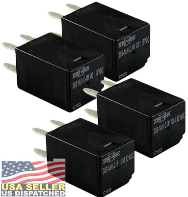 4x SongChuan 303-1AH-C-R1-U01-12VDC Purpose Relays SPST SPNO 20A 12VDC , 