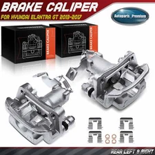 Rear LH&RH Disc Brake Caliper w/ Bracket for Hyundai Elantra GT Kia Forte Forte5