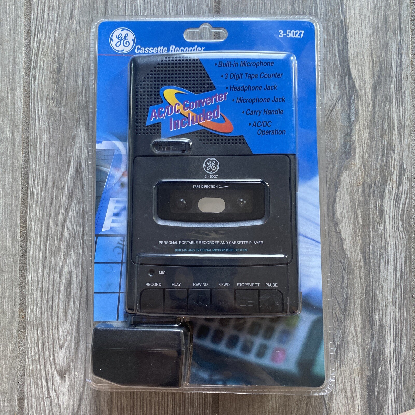 General Electric GE 35027 Portable Battery Operated Recorder Cassette